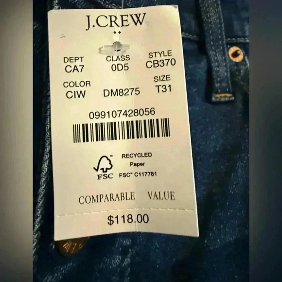 JCREW Tall high-rise flare crop jean with button fly in all-day stretch - NWT - Picture 6 of 14